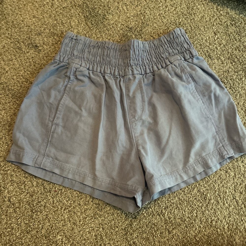 Aerie High Waist Light Blue Shorts